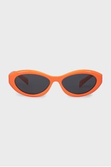 Sunglasses with orange frames