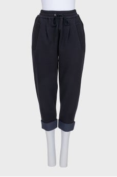 Black breeches with cuffs