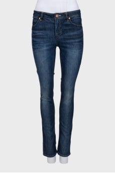Blue skinny jeans