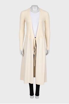 Long sleeve wrap midi dress