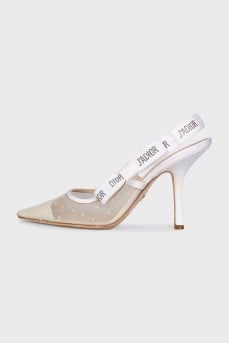 J'Adior mesh slingbacks