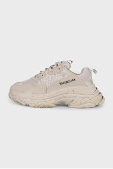 Beige Triple S sneakers