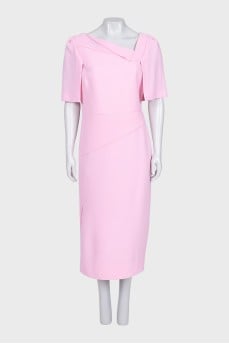 Pink midi dress