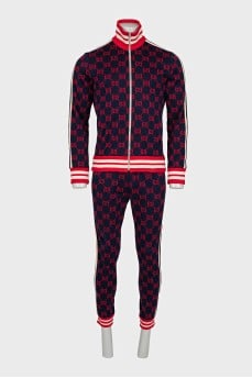 Men's tracksuit with a signature print