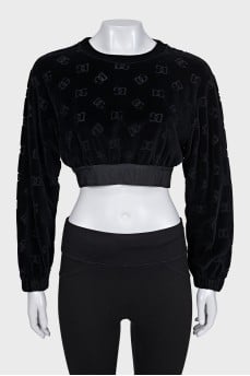Velvet top with tag