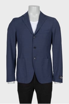 Men's blue wool jacket