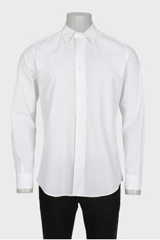Men's straight-cut button-down shirt