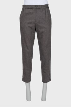 Men's gray wool trousers