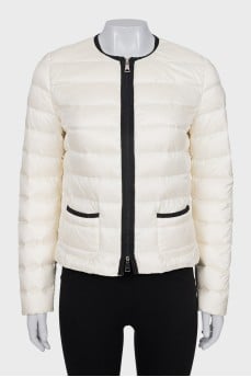 Straight jacket with zip and pockets
