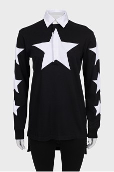 Long sleeve printed top