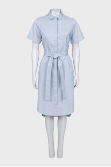 Light blue dress with short sleeves