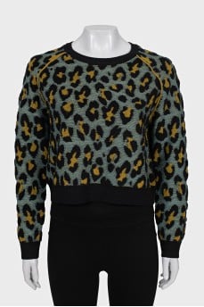 Animal print sweater