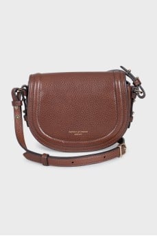 Brown leather crossbody