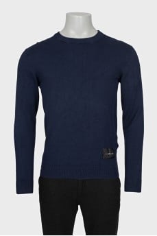 Men's blue jumper
