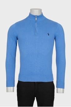 Men's blue classic fit pullover