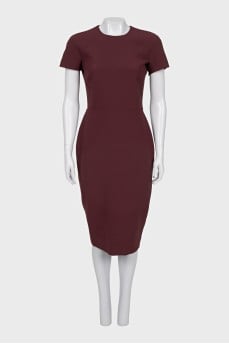 Burgundy dress with tag