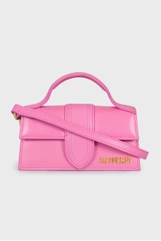 Le Bambino pink leather mini bag