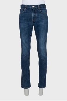 Чоловічі джинси slim fit синього кольору
