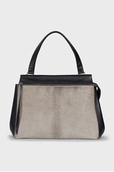 Edge ponyskin tote