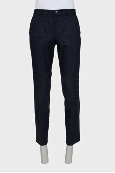 Men's trousers with a small print