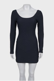 Backless bodycon mini dress