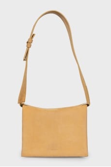 Suede shoulder bag