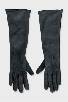 Long lambskin gloves
