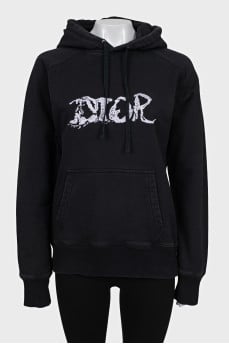 Чорне худі by Christian Dior x Peter Doig