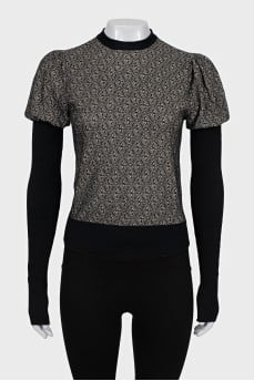 Cashmere and silk jumper