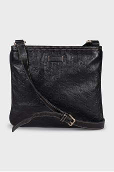 Men's bag with branded embossing