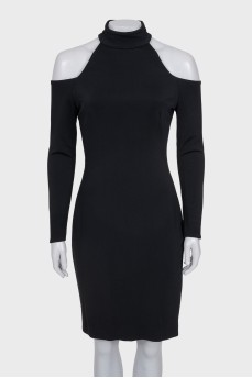Off-the-shoulder, fitted dress