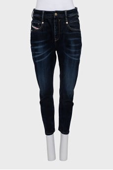 Темно-сині джинси tapered fit