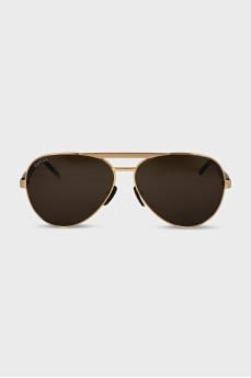 Aviator sunglasses with spotted temples