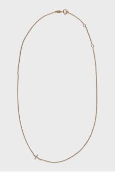Cruz gold necklace
