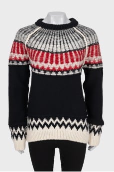 Oversized wool and cashmere jumper