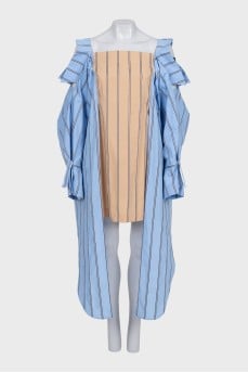 Oversized striped dress