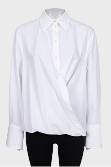 Shirt with wide cuffs