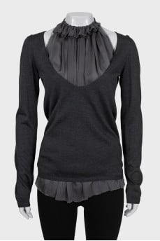 Gray jumper with lining