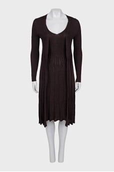 Set of a bodycon dress and cardigan