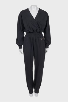 Fitted jumpsuit with trousers