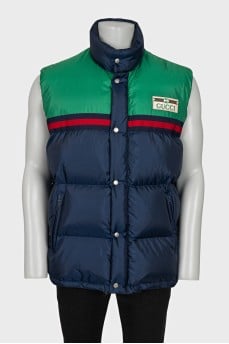 Men's two-tone vest
