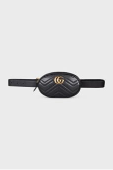 Поясна шкіряна сумка GG Marmont
