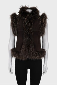 Rabbit fur vest