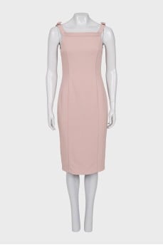 Pink dress with straps