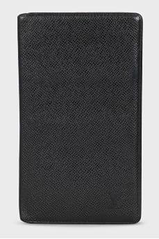Men's rectangular leather wallet