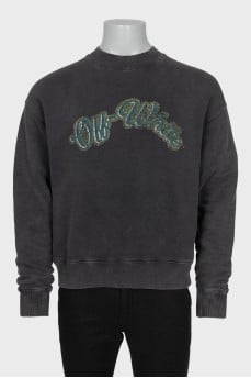 Men's gray sweatshirt with print