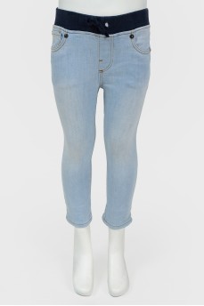 Children's jeans with a reel belt