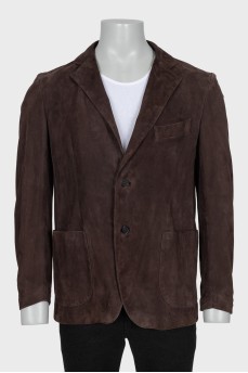 Men's brown suede jacket