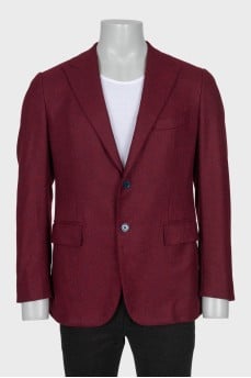 Men's red cashmere jacket