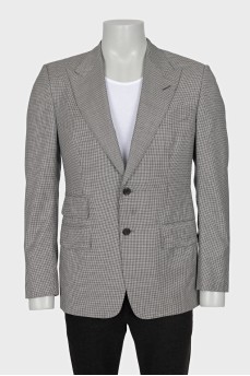 Men's gray jacket with print